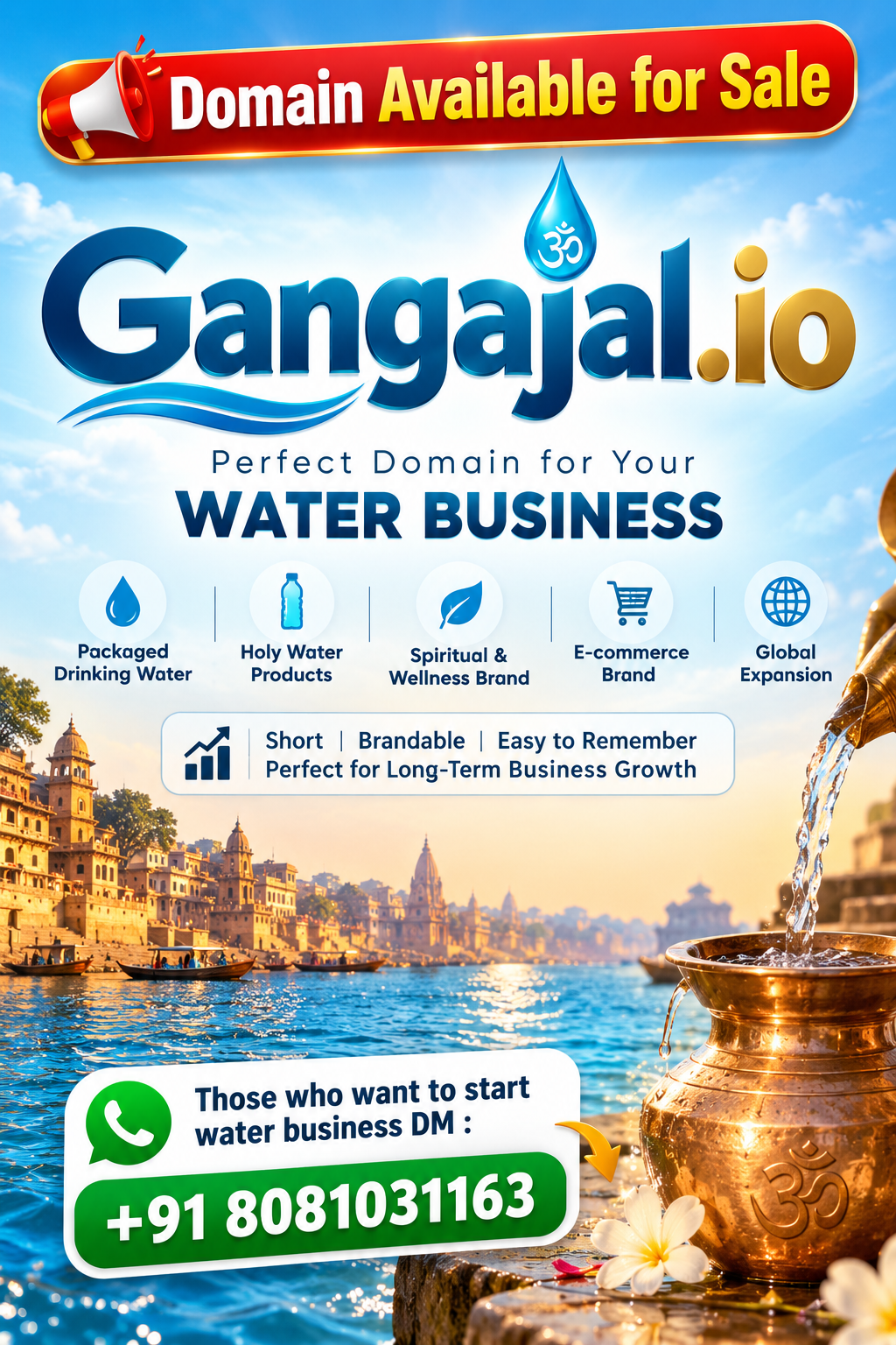 Gangajal.io Domain Available for Sale